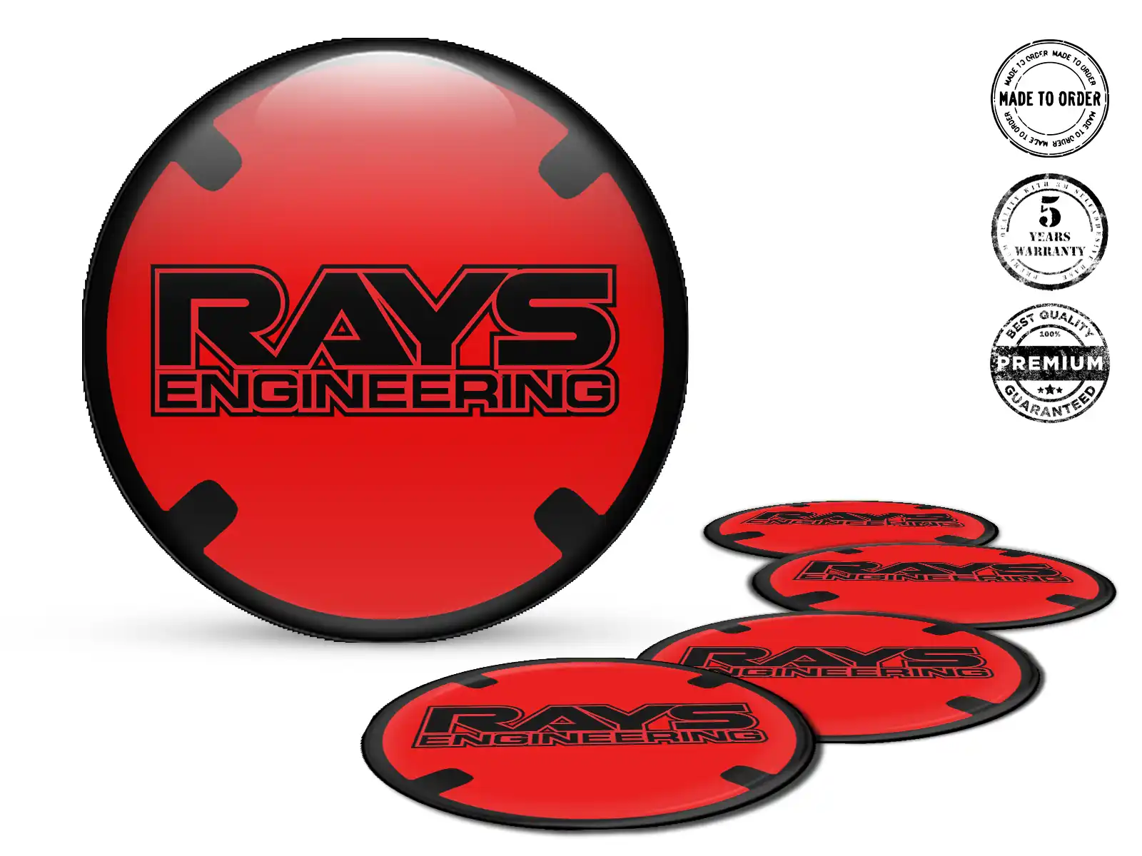 Rays Decalcomanie su Ruote Etichette Resina Qualità